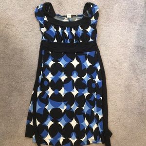Black and blue dress